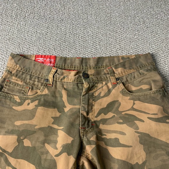 Jordan Craig Mens‎ Shorts Size 34 Brown Camouflage Cut Off Pockets Casual - Picture 2 of 11